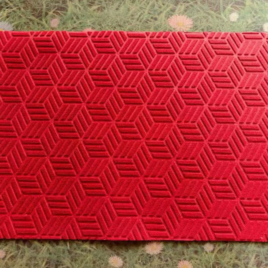 Quick-Dry Indoor Outdoor Embossed Door Mat for Home Entryways and Patios