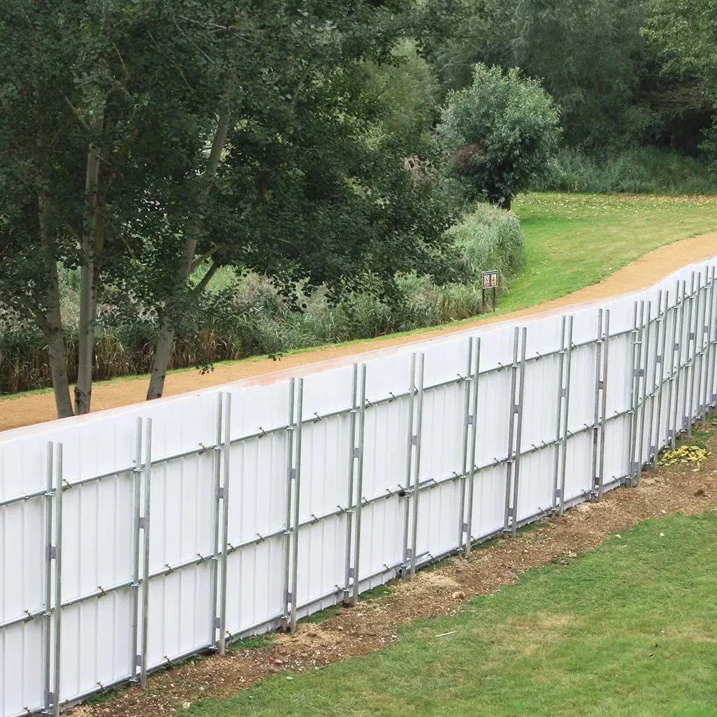 2.4meters White PVC Eco Fence Hoarding for Temporary Construction Site