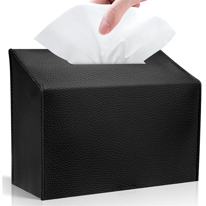 Wholesale New Products House Shape Household Leather Tissue Box