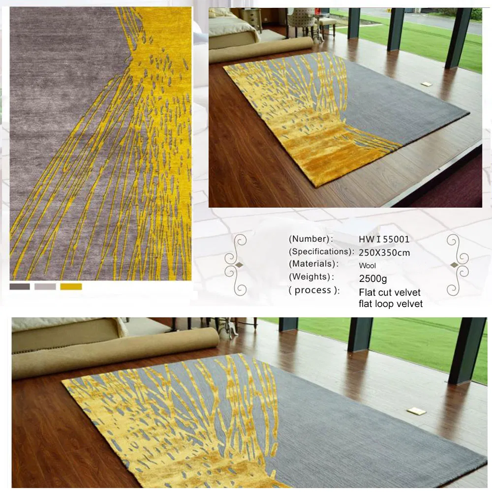 Light Luxury Carpet Handmade Bayonet Rug Wool Carpet Factory