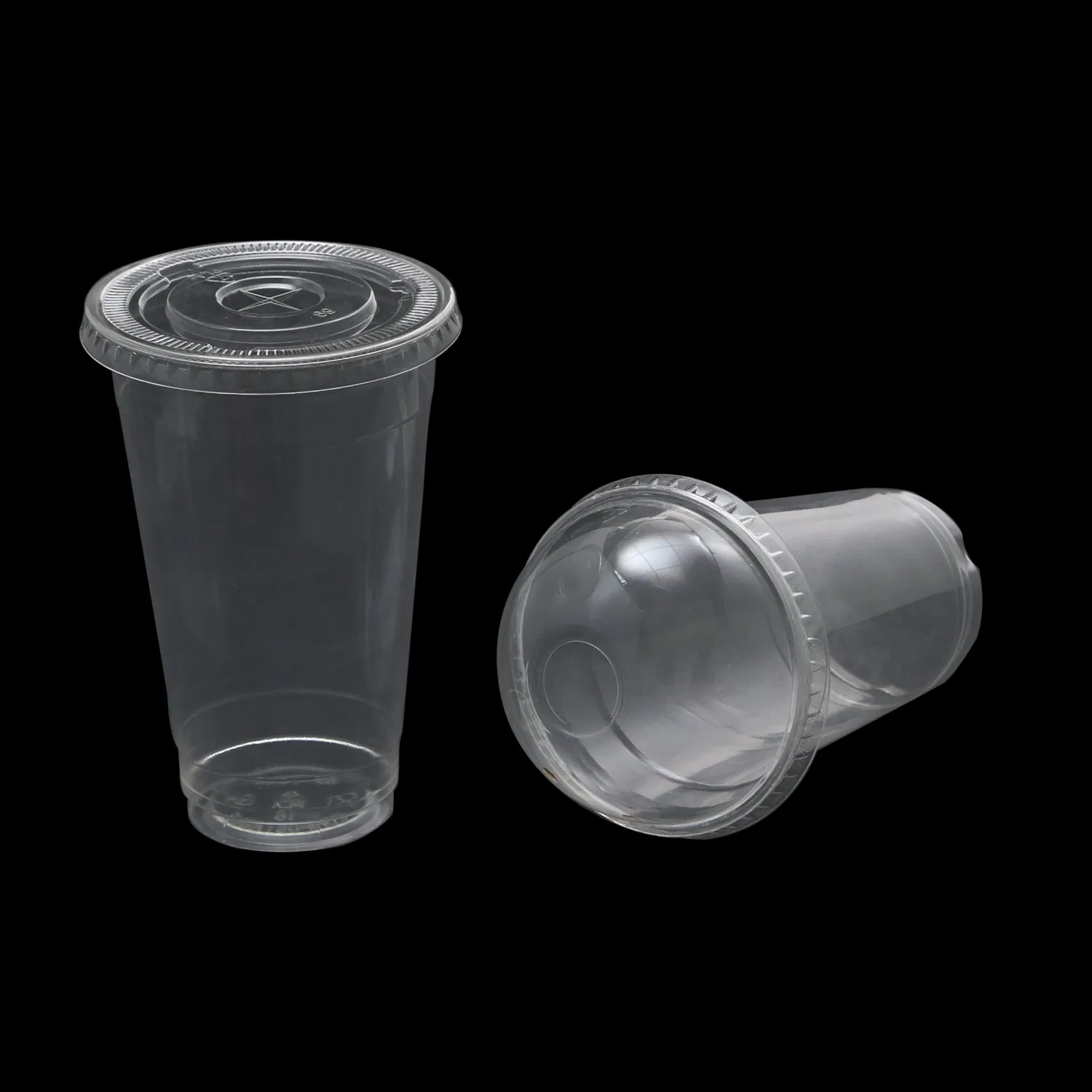 90mm Disposable Cold Hot Drink Plastic Cup Coffee Tea Juice Beverage Cup with Lid