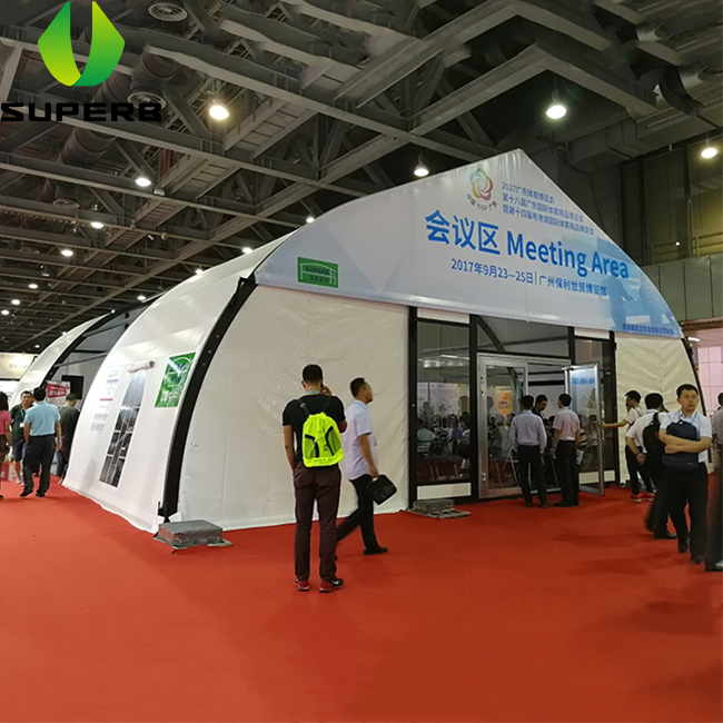 Large Clear Span Curve Tents for Exhibition