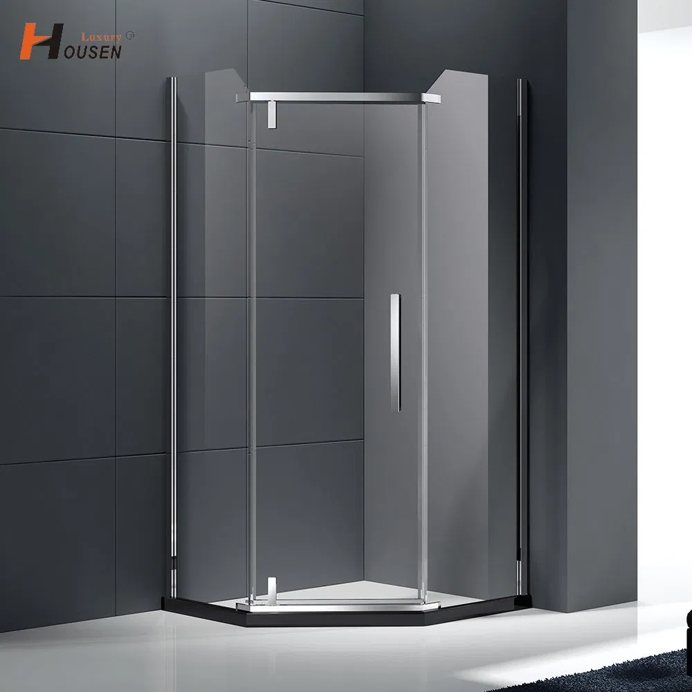 Custom Modern Indoor Tempered Glass Door Shower Room with Frame