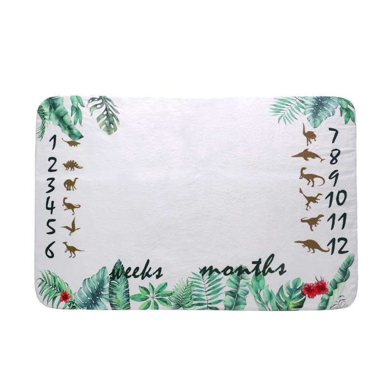 Детское одеяло-плед Milestone из толстого флиса