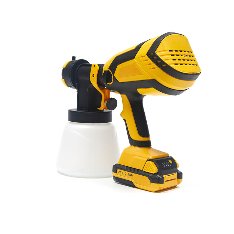 20V Width Adjustable Cordless Sprayer Paint Gun Easy Cleaning Spray Gun Painting