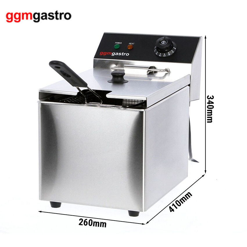 Commercial 4 Gallon Liquid Propane Gas Outdoor Deep Fish Fryer with Mobile Stand Efk343-8