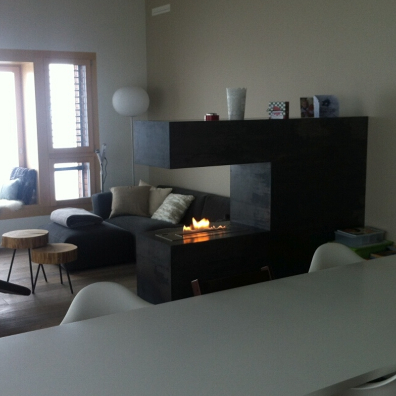 Modern Design Auto Bioethanol Fireplace 400 mm with Remote Controller
