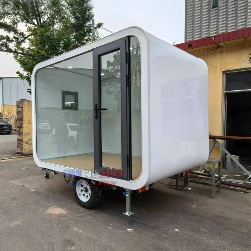 10FT Outside Office Pod Tiny House on Wheels Small Office Trailer