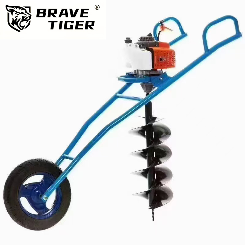 Handle Push Earth Auger Ground Drill 63cc Digger Machine