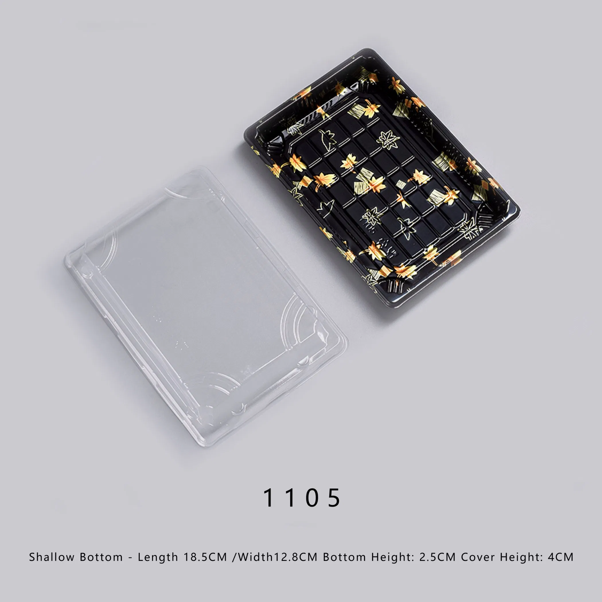 Various Types Sushi Tray with Lid Sashimi Platter Salad Fruit Plastic Food Packaging Box Customized Wholesale