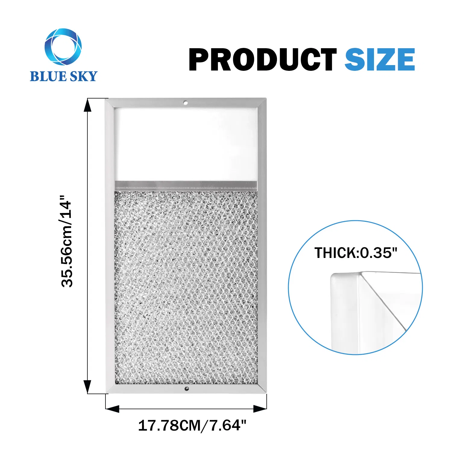 Sr610027 Wholesale Cook Range Hood Filter Grease Filter, Aluminium Mesh Grease Lens Range Hood Filter for Broann R610027