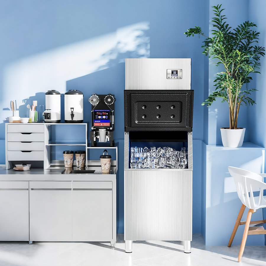 Large 200kg Per Day Commercial Ice Maker Machine Cube Ice Machine