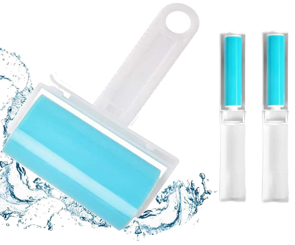 Sticky Lint Roller 3 Pack Reusable Washable Lint Roller Pet Hair Remover
