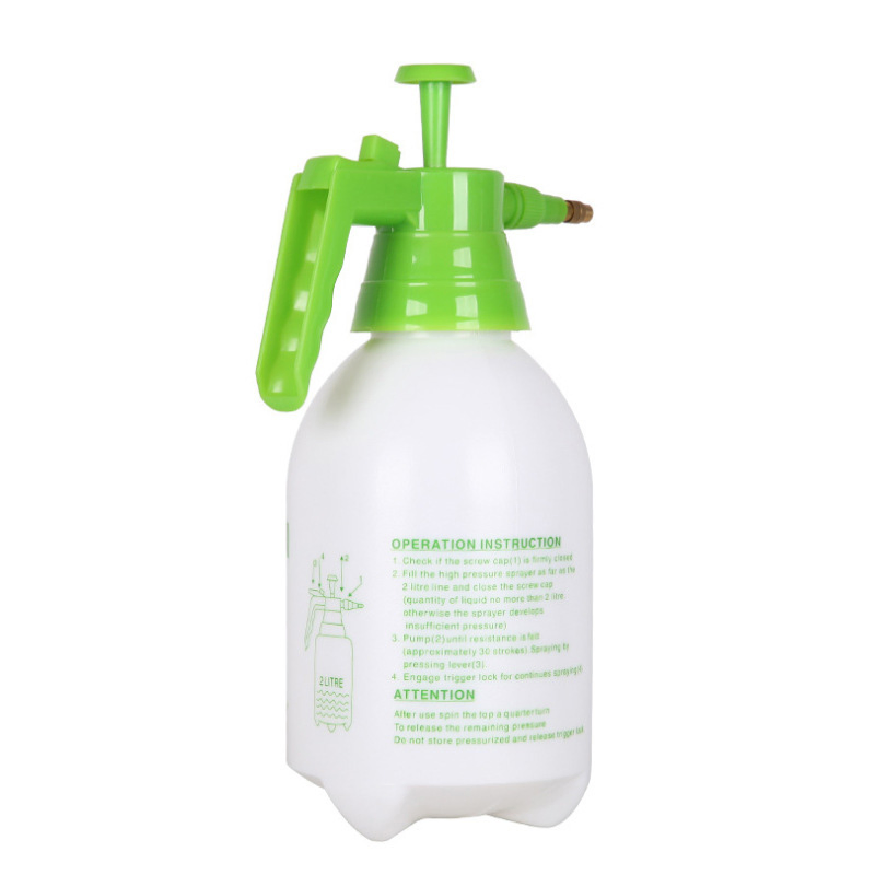 Garden Hand Pump Pressure Sprayer 2L with Adjustable Nozzle for Watering Plants