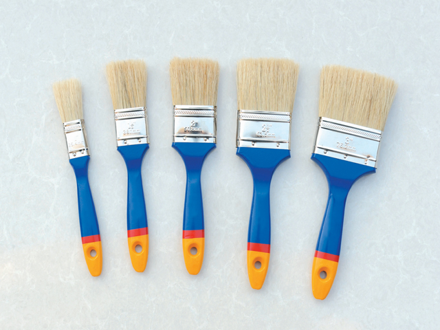 Painting Brush, Wooden Handle Brush, Pet Hollow Tapered Filament 1.5"