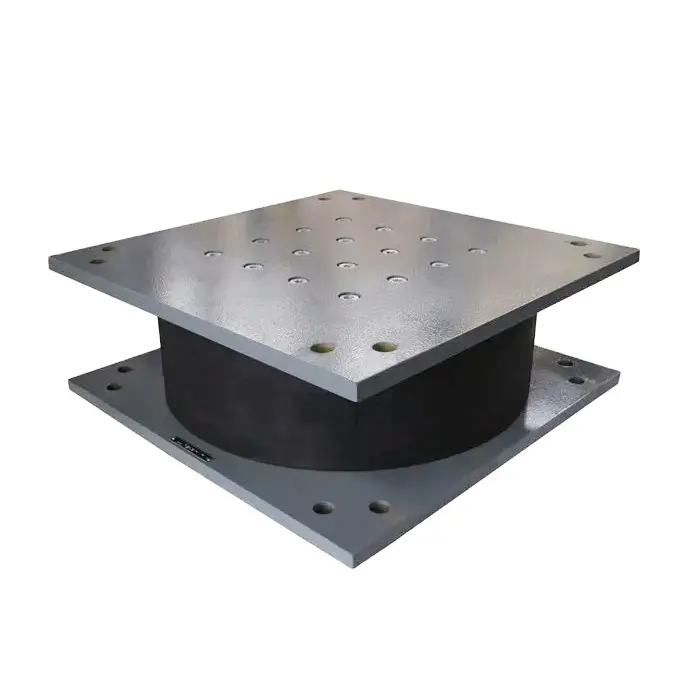 High Quality Bridge Rubber Isolation Bearing Lead Core Elastic Bearing Pads Buildings Bridges Rectangular Custom Moulding