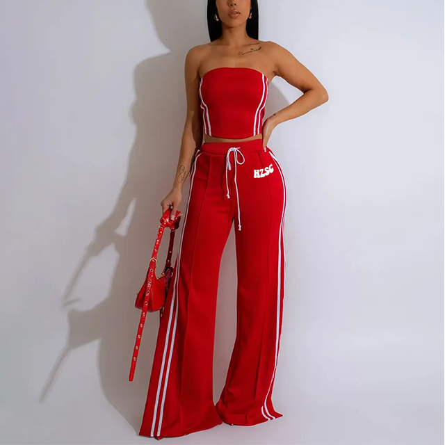 Комплект женский весенний топ и брюки S-2XL