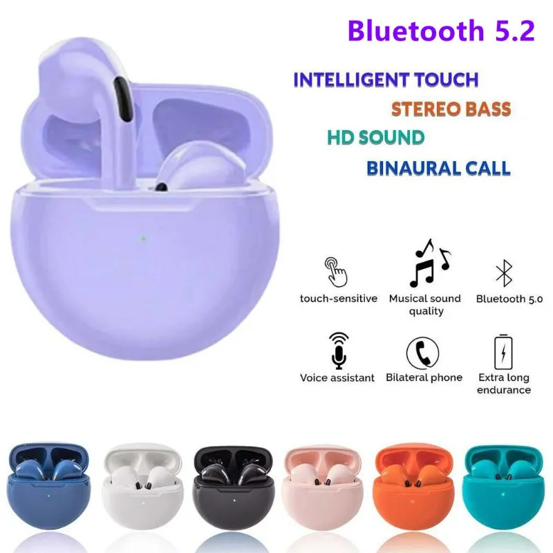 Беспроводные наушники PRO6 Bluetooth 5.0