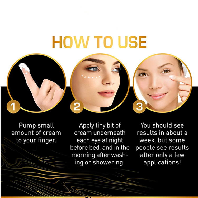 Factory Custom Caffeine Eye Cream for Anti Aging, Dark Circles, Bags