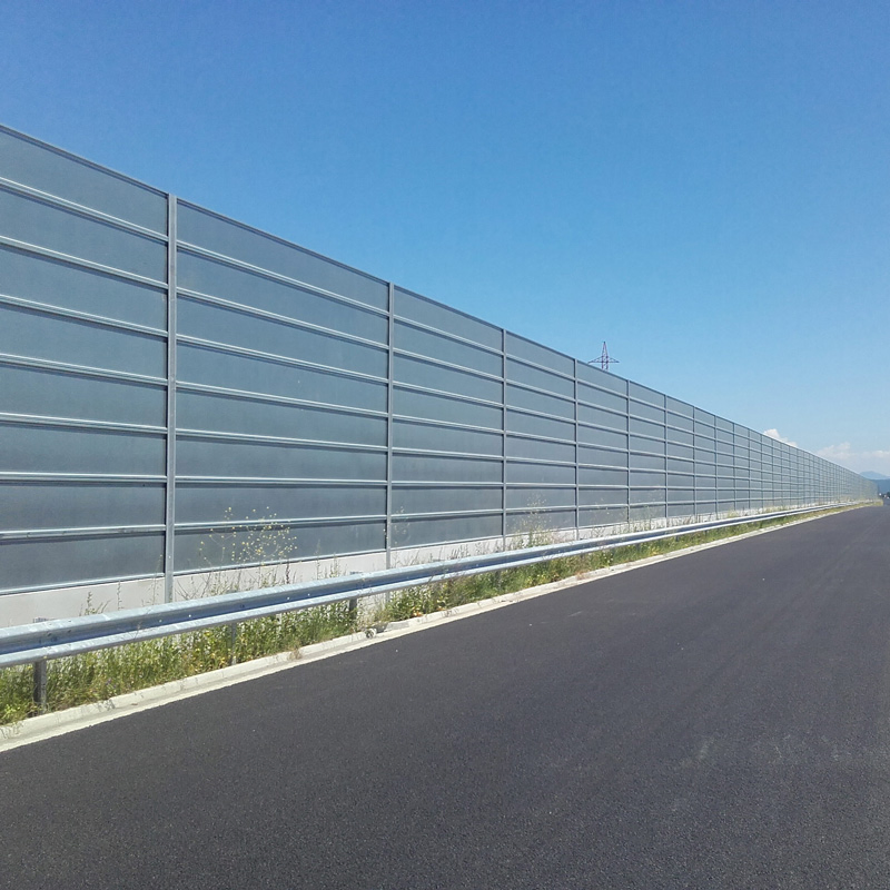 Road Soundproof Barrier Metal Noise Barrier Customized