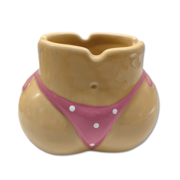 Wholesale Custom Logo Personalized 3D Bikini Women Body Sexy Ceramic Ashtray