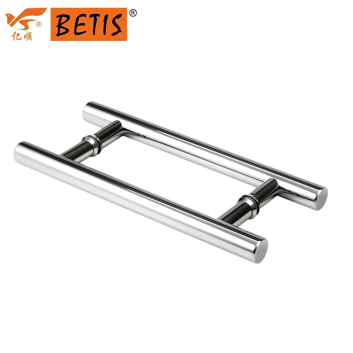 OEM Frameless Wholesale Stainless-Steel Door Handle Bathroom Shower Enclosure Glass Hardware Accessories Fittings Grab Bar Towel Bar Two-Sides Pull Handle