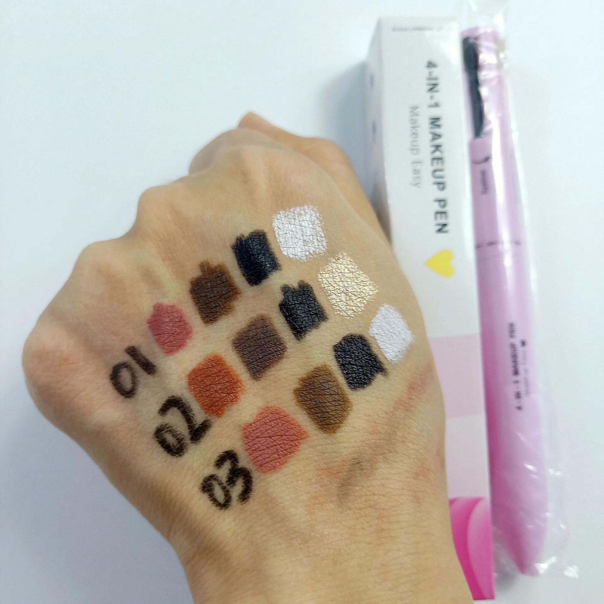 All-in-One Makeup Pen Lip Liner Highlighter Eyeliner Eyebrow Pencil with Refills