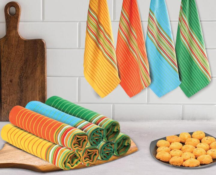 Customizable Star-Weave Poly-Cotton Kitchen Towels for Home Decor
