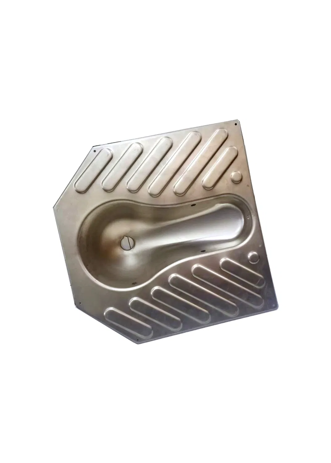 Sanitary Ware Stainless Steel Squatting Pan Trap Deep Drawing Deep Drawn