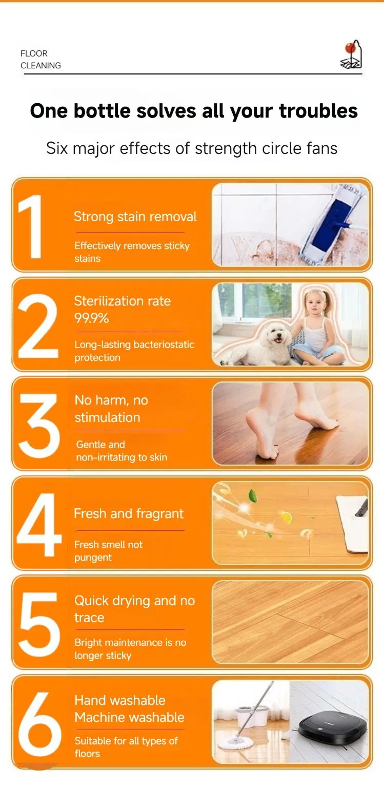 Multi-Surface Floor Cleaner Liquid for Home and Commercial Use