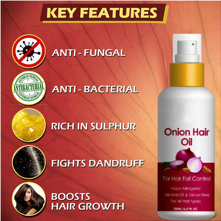 OEM ODM Custom Private Label 100% Natural Onion Hair Oil