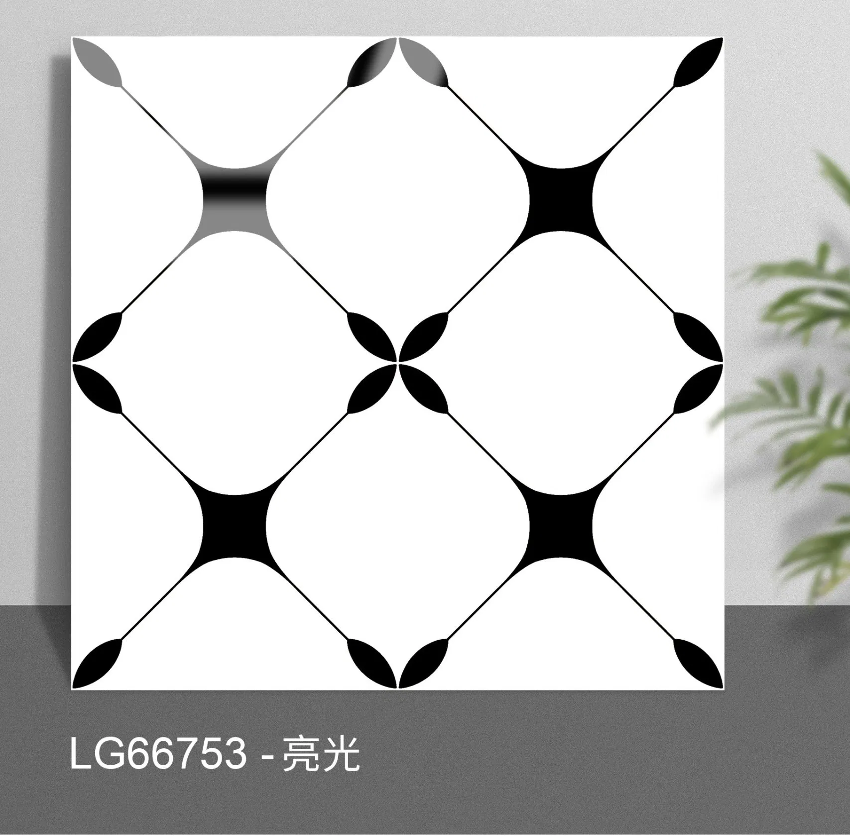 Foshan Polished Vitrified Waterjet Patten Porcelain Ceramic Floor Bathroom Wall Tile