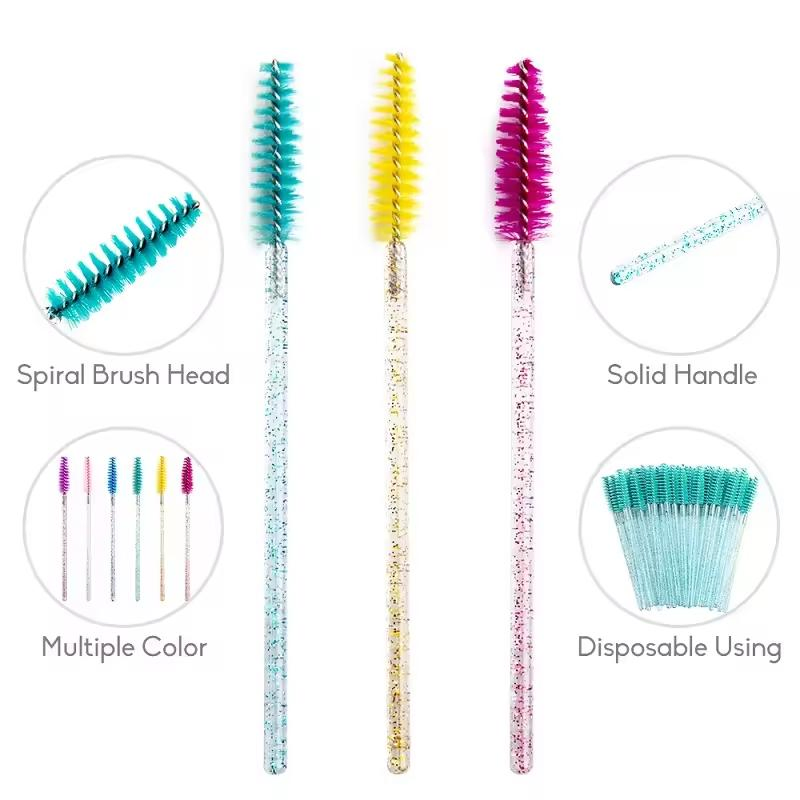 100 PCS/Bag Durable Disposable Micro Brush Applicator Individual Lash Removing Swab Mascara Brush for Eyelash Extension Tools