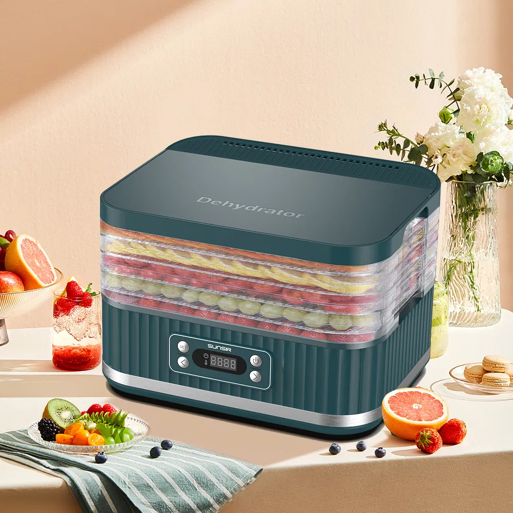 High-Power Food Dehydrator with Adjustable Timer and Temperature