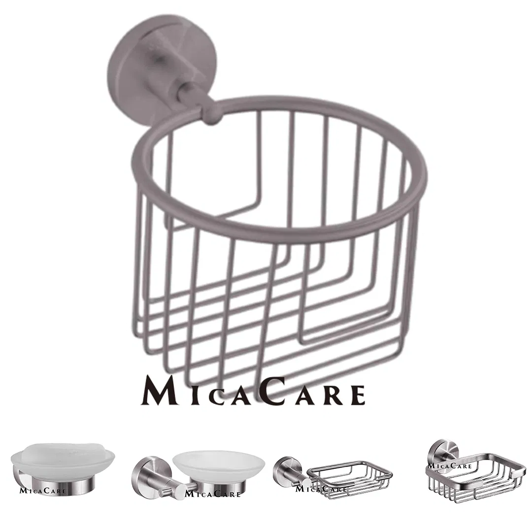 Stylish Durable Wall-Mounted Tissue Waste Bin in Stainless Steel Design