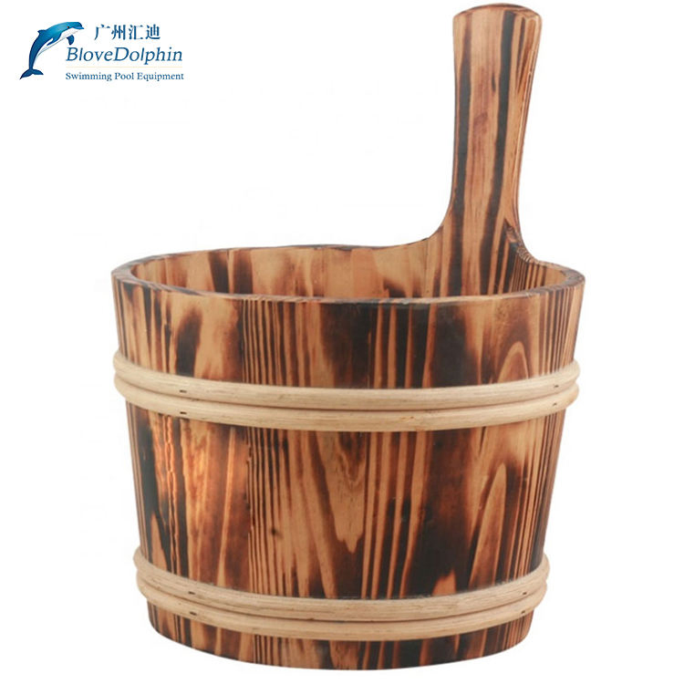 Sauna Accessories Wooden Sauna SPA Bucket and Spoon