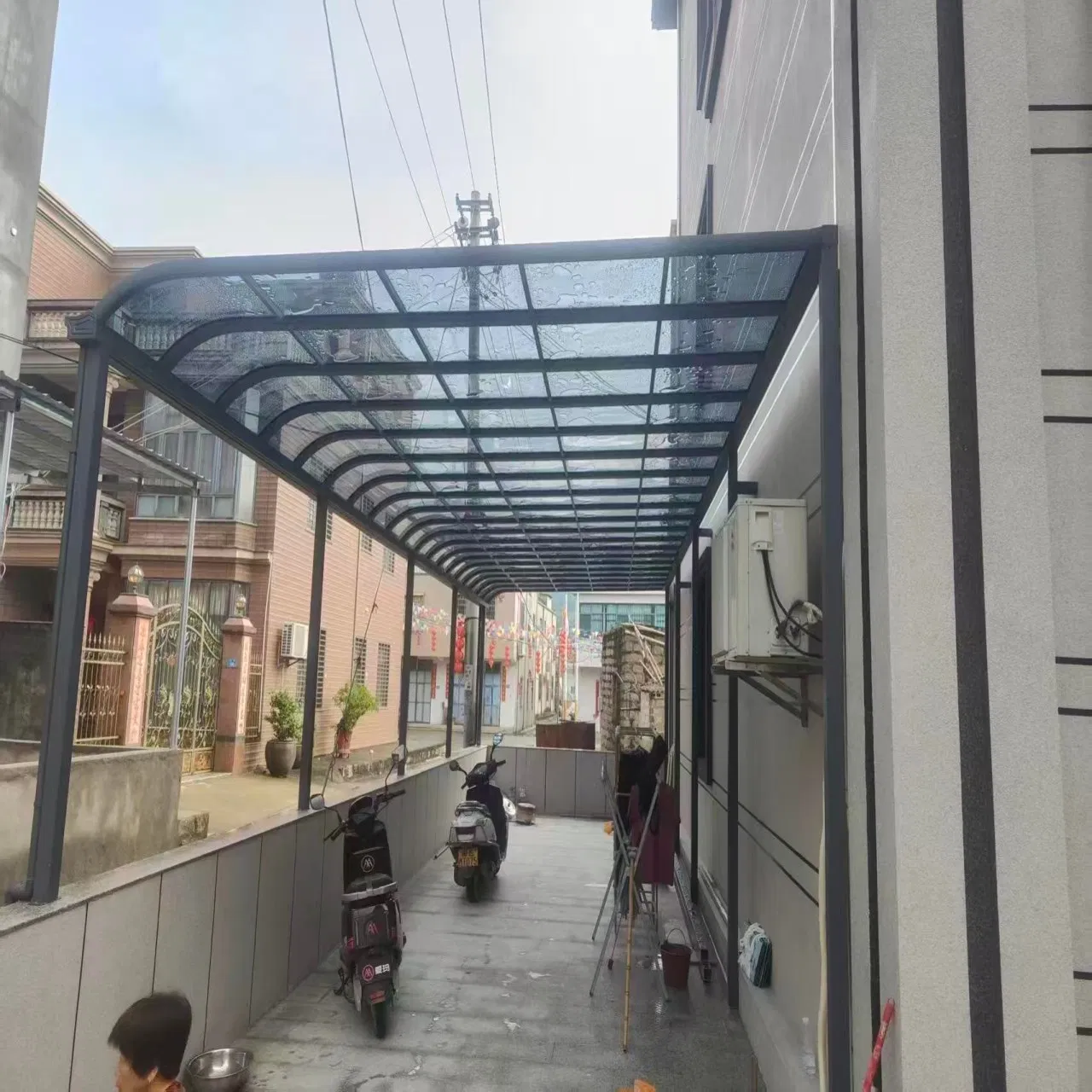 14. Wholesale Carport Shelter Glass Outdoor Aluminium Roof Canopy Awnings Canopies Multiple Color for Window Sunshade