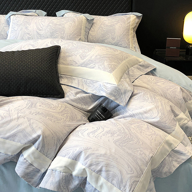 OEM/ODM Wholesale Luxury Soft Duvets Covers 100%Cotton Printed Bedsheet Comforter Set