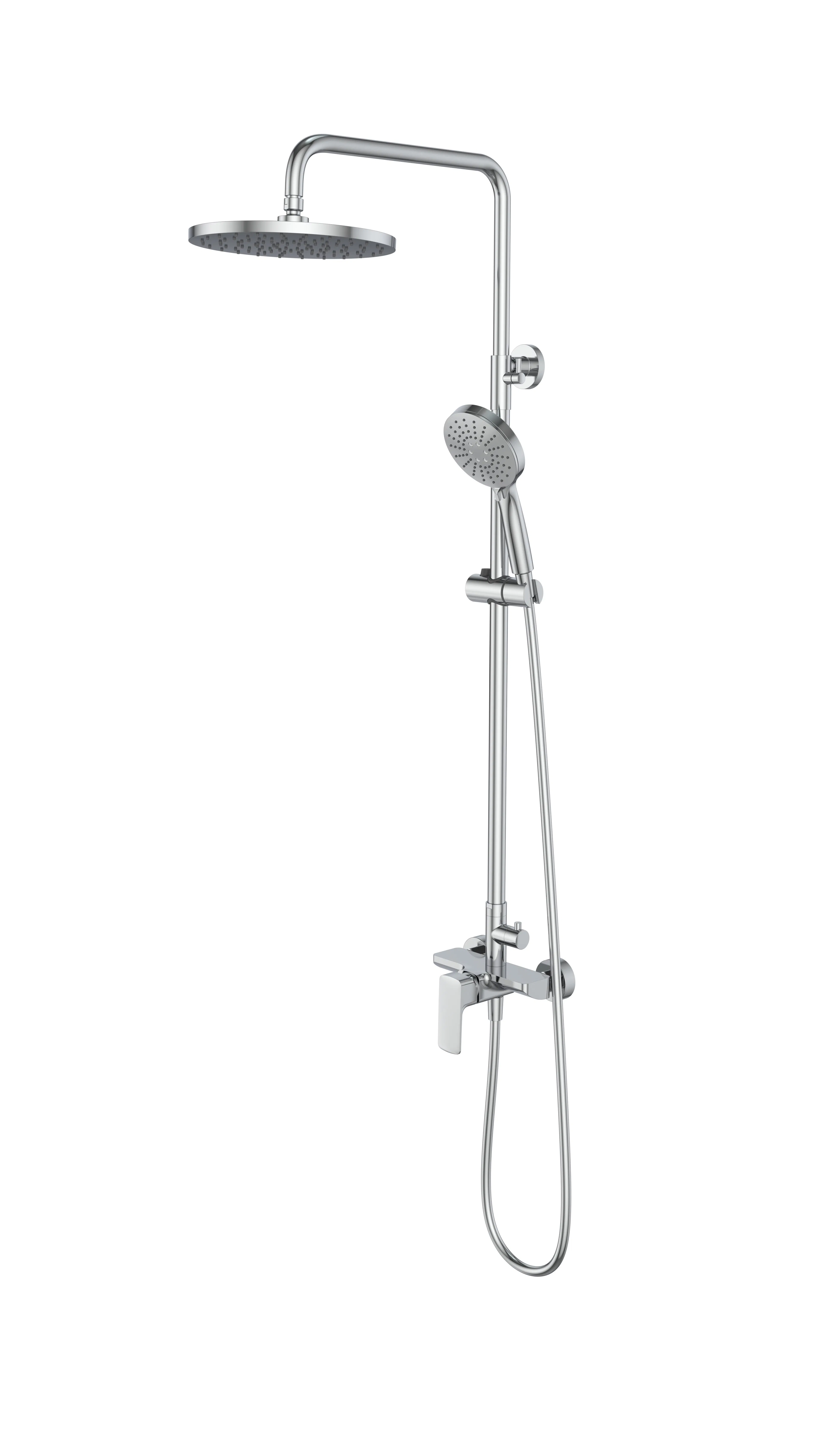 Душевая система Brushed Gold с регулируемым кронштейном