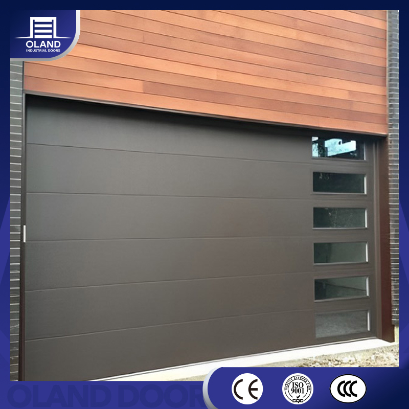 Modern Design Custom Aluminum Automatic Garage Door Insulation Sectional Remote-Controlled Motorized Driveway Garage Doors for Villa Homes