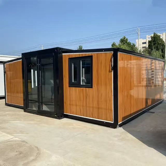 Modular Tiny House Expandable Office Steel Structure Expandable Container House Price with Toilet
