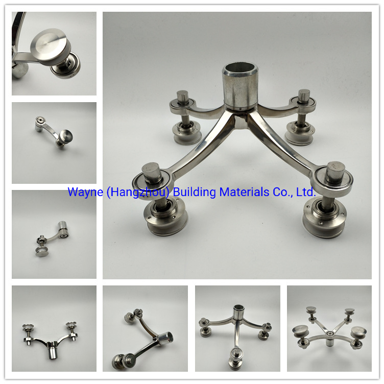 200mm Stainless Steel Glass Spider with 2 Arms 180° ; Glass Fitting Hardware, Point-Fixed Curtain Wall Hardware with High Quality and Best Price