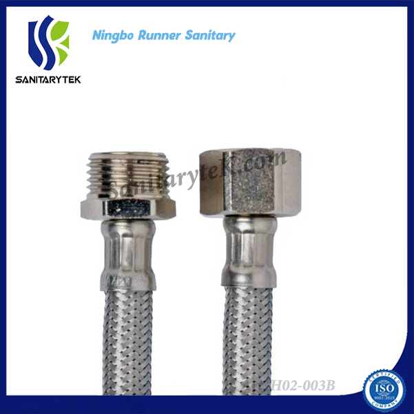 Stainless Steel Braided Flexible Hose with Elbow with Union Nut