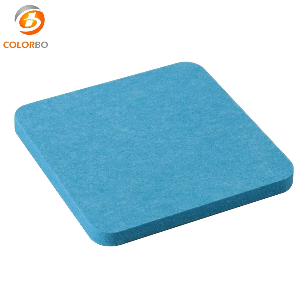Sound Absorption Materials CBA24 Sky Blue 9MM Polytester Fiber Panel