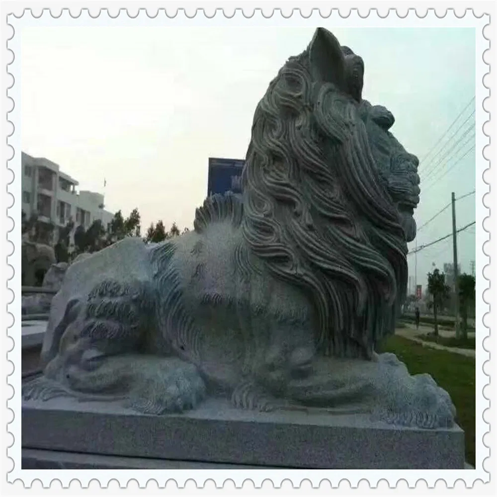 Lion Animal Carving Statue for Park or Garden