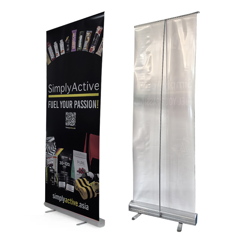 Retractable Banner Sand Aluminum Alloy Frame Retractable Banner Stands for Display Roll up Banner Stand
