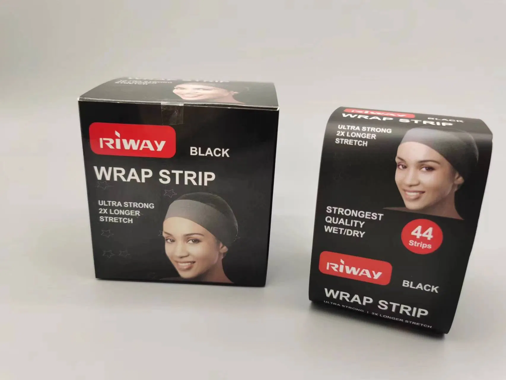 White and Black Disposable Wrap Strips for Facial Makeup Headband
