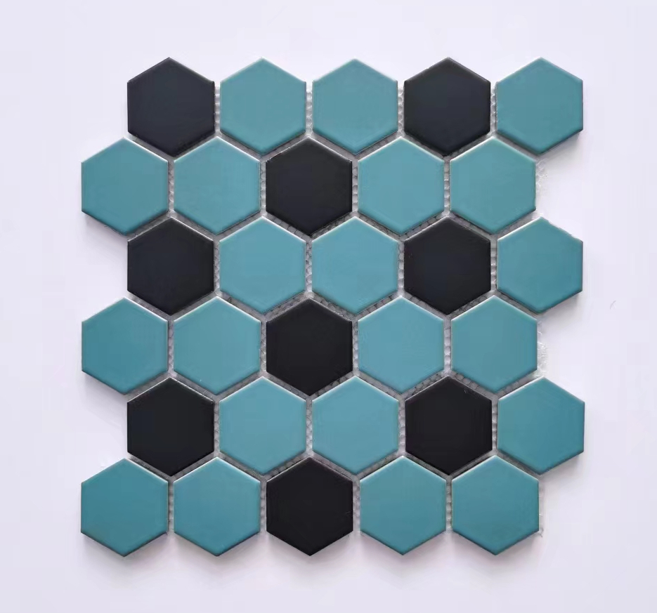 Глянцевые керамические мозаичные плитки-галька