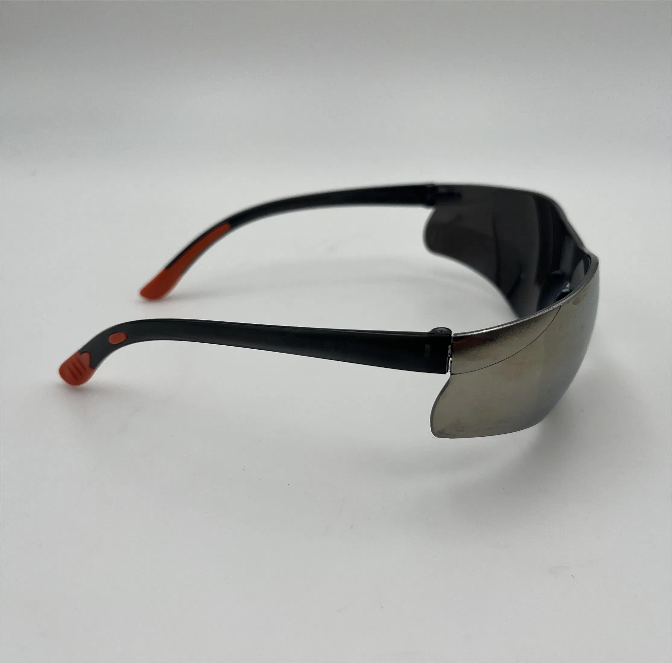 Silver Color PC Lens & Temple Safety Glasses Goggles