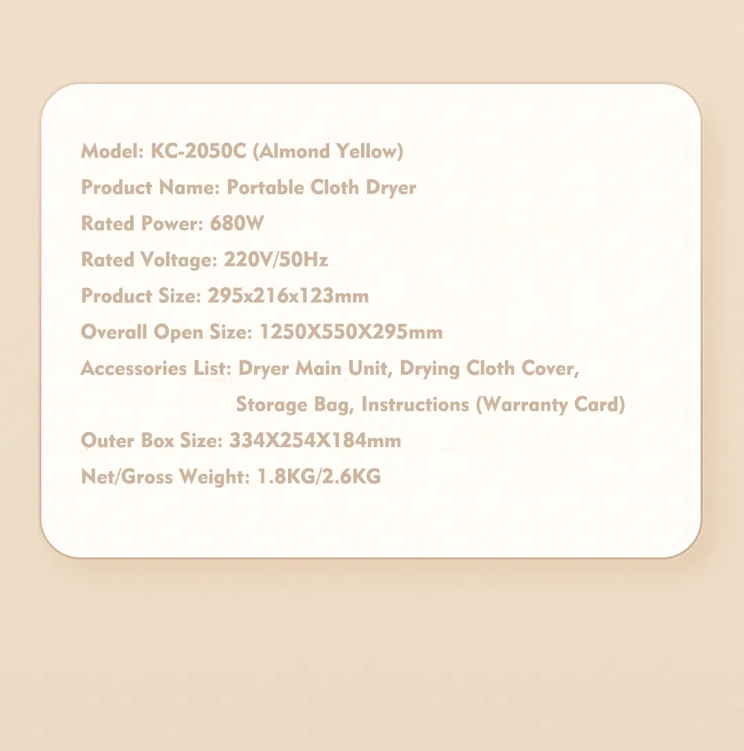 Cloth Dryer with Big Capacity 200L Quiet Operation 50dB Quick Drying Touch Screen Control